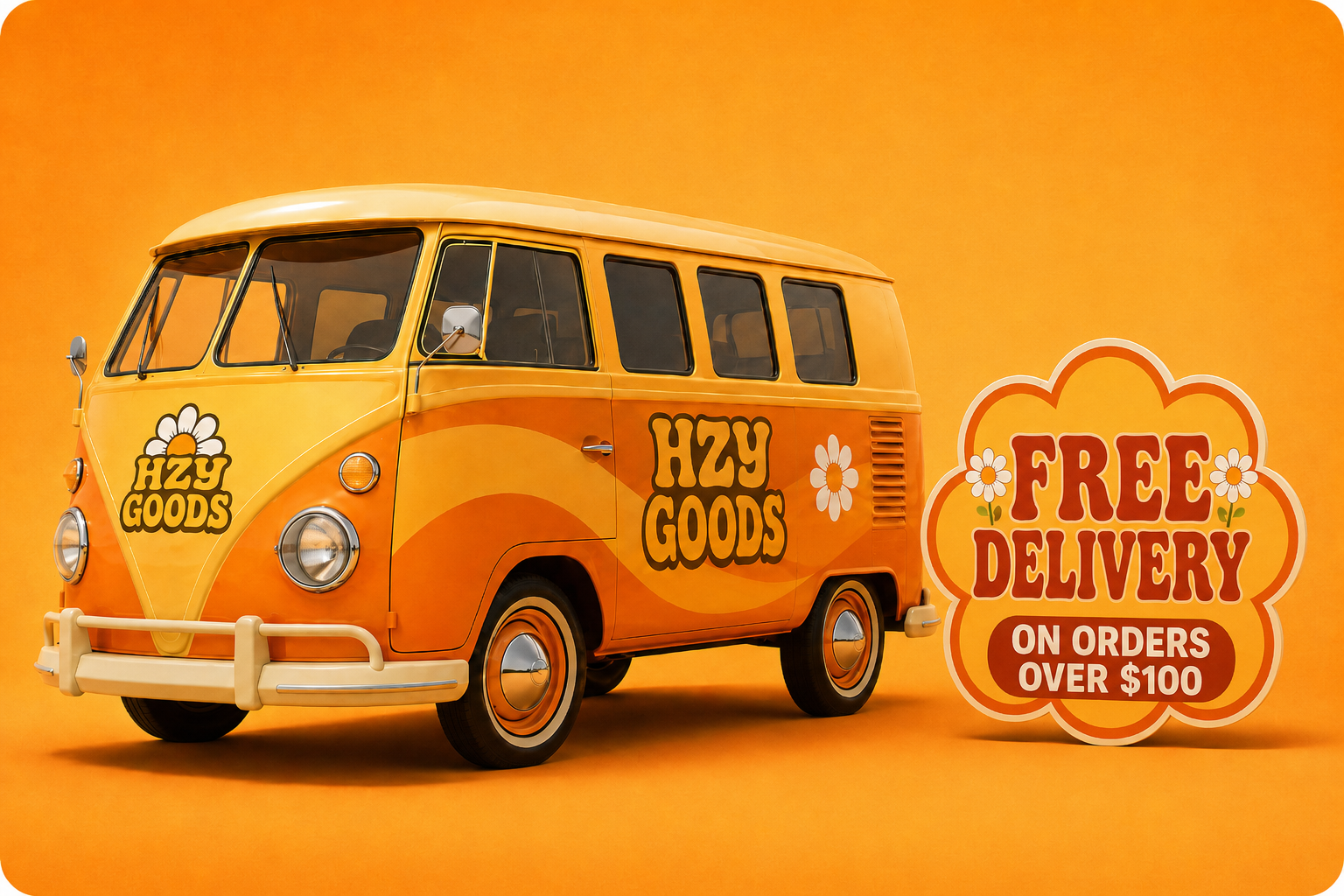 HZY Goods cannabis delivery van for weed delivery in Verona NJ